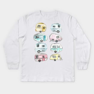 Camping Kids Long Sleeve T-Shirt